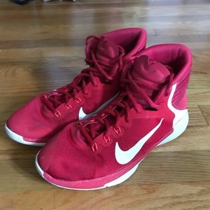 Red Nike Basketball Shoes